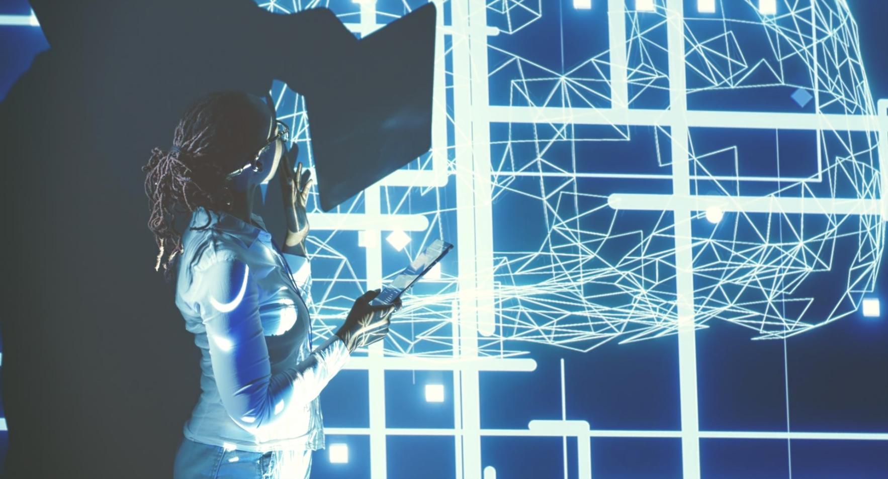 Professional IT infrastructure and server room setup